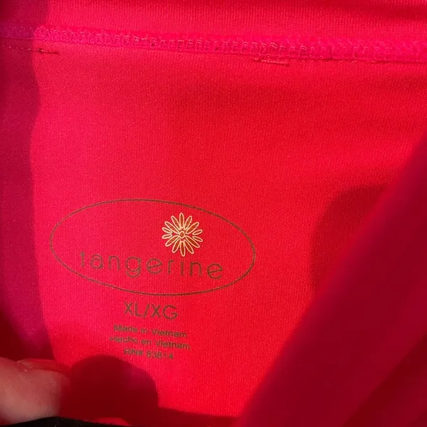 Hot Pink Athletic workout Long sleeve Zip up XL - Image 2