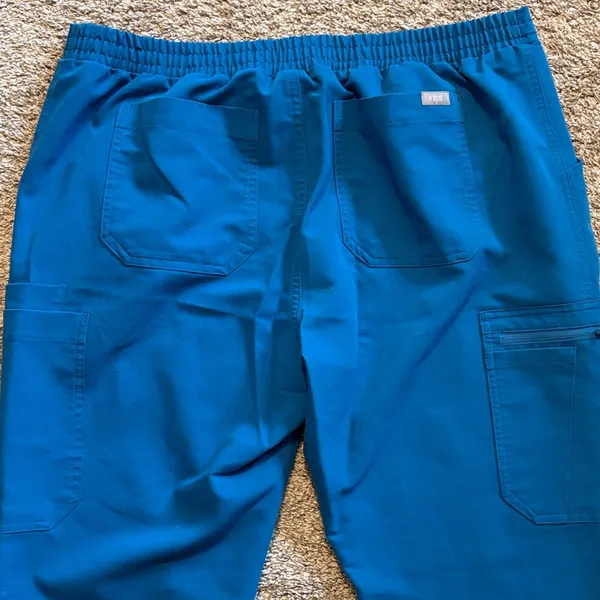 Figs Women's Alps Blue Yola‎ Skinny Straight Leg Scrub Pants Large - Image 7