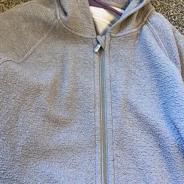 Lululemon Pave New Ways Full-Zip in Glacier Grey / White Size Large - Image 6