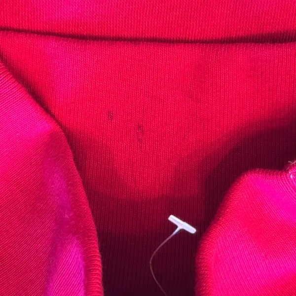 NWOT Jcrew wide button collar sweatshirt rasberry pink Sz XS marks inside collar - Image 7