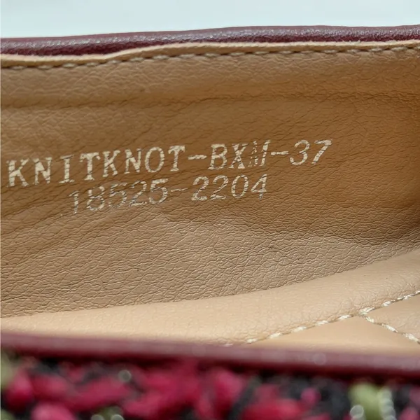 Patrizia by Spring Step Knitknot Loafers Size 37 (US 6.5-7) Tweed Office Preppy - Image 7