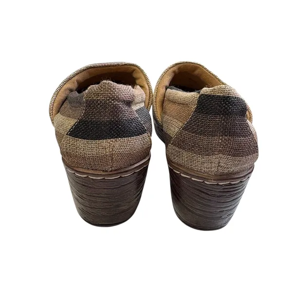 B.O.C. Women's Nadiyya Striped Clogs Comfort Slip On‎ Wood Heel Boho Size 7.5 - Image 3