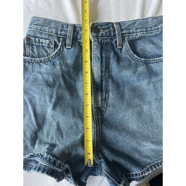 Levi's Women's Premium High Loose Shorts Jorts Size 26/2 - Image 11