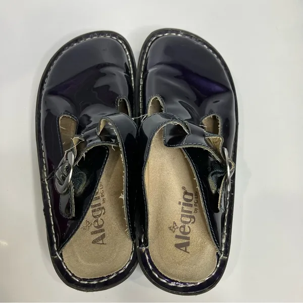 Alegria Donnadigo purple patent leather mules slip on shoes women’s‎ size 37 - Image 6