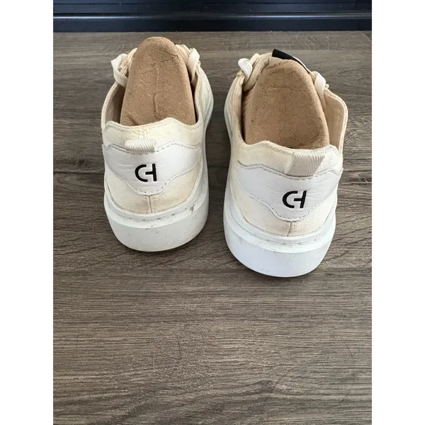 Cole Haan GrandPrø Tennis Sneaker Casual‎ Low Top Lace Up White Shoes Size 7B - Image 8