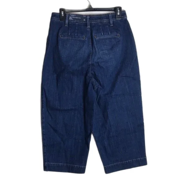 Talbots Women's Flawless High Waist Wide Crop Curvy Jeans Blue 8P - Image 6