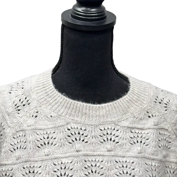 World Market Crew Neck Balloon Sleeve Knit Sweater Women's Size S/M Boho Peasant - Image 2