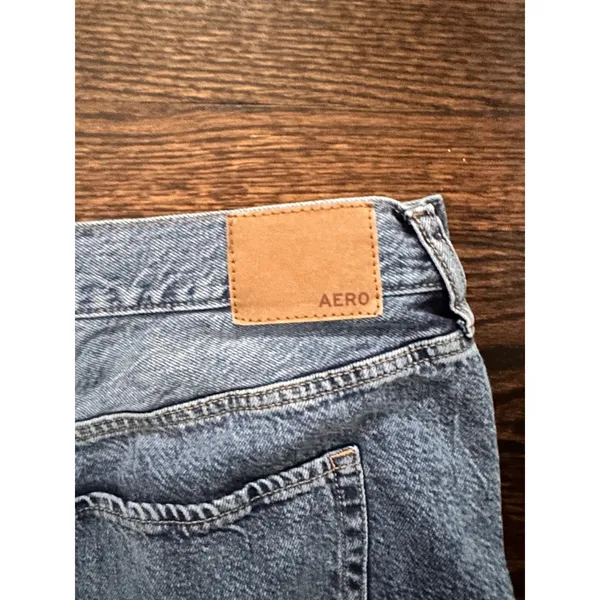 Aeropostale 90s Baggy Jeans‎ Womens 18R Blue High Rise Non Stretch Cotton Denim - Image 4