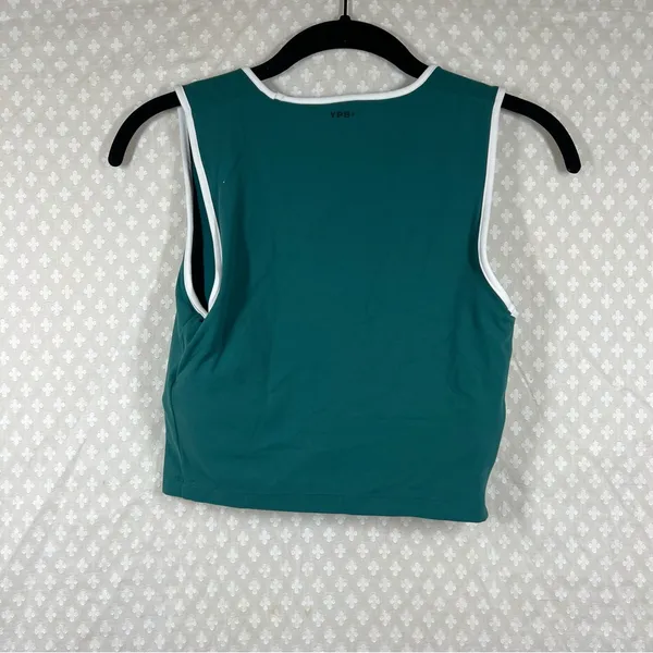 Abercrombie & Fitch YPB Green White Studioflex‎ Portrait Tank - Image 4