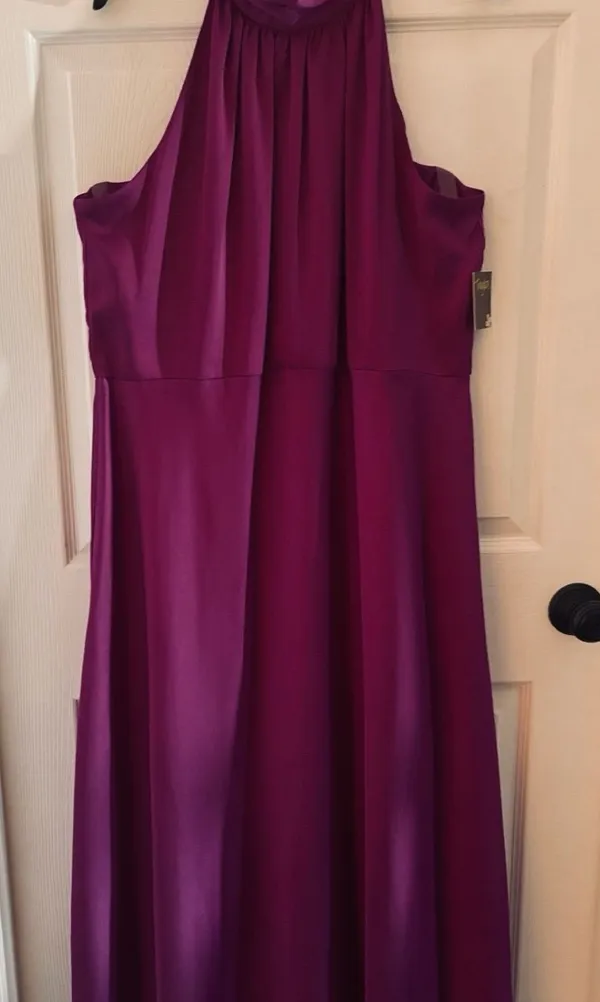Taylor Sleeveless Halter Maxi Dress 20W - Image 2