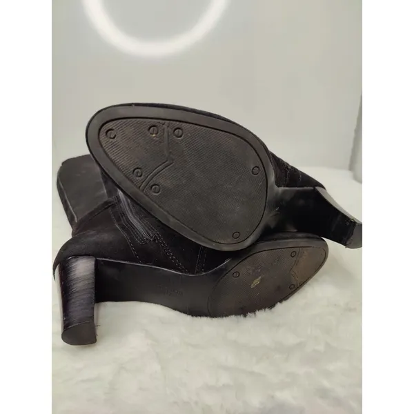 Black Suede Knee-High Boots Sz 7.5 - Image 6