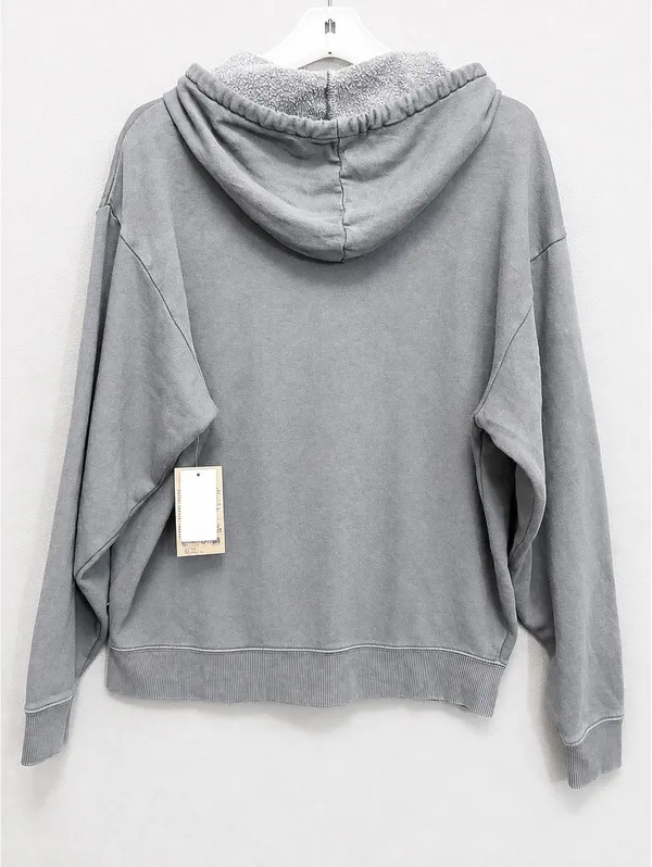 NWT Vans Women's Everyday Oversized Full Zip Hoodie Gray XS - Image 2