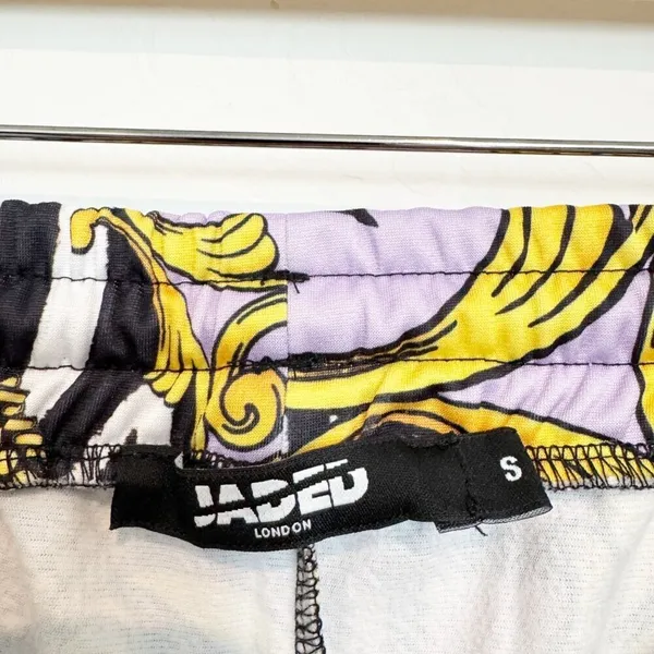 Jaded London Matching Set Womens Top XS Bottom S Shirt Shorts Lounge CoOrd Retro - Image 10