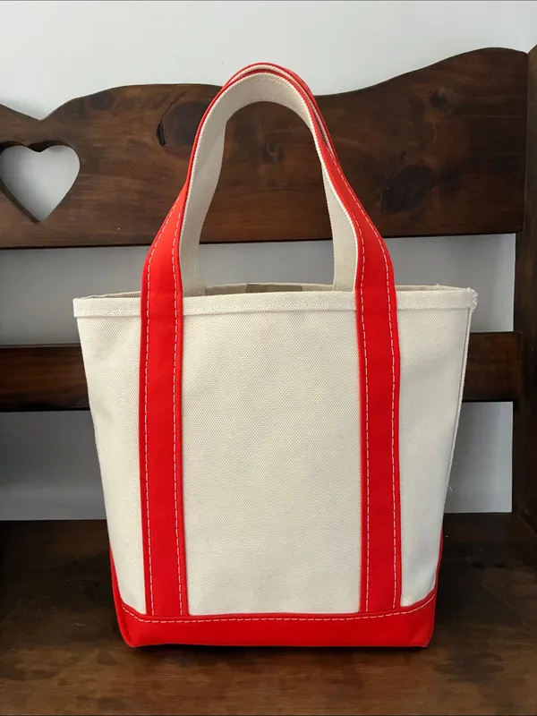 LL Bean boat and tote small Orange - Image 7