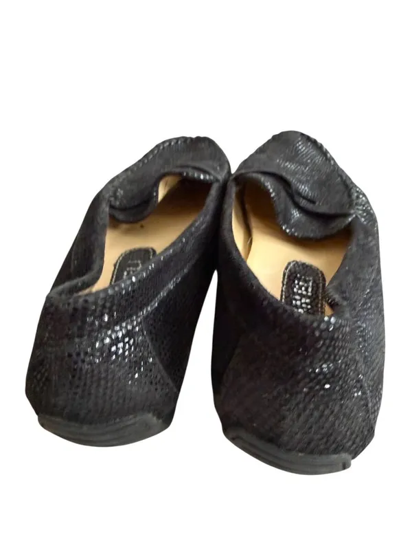 VAN ELI Black Leather Loafers Flats Size 6.5 - Image 3