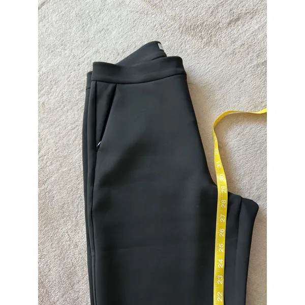 Good American Women'sS cuba Boss Straight Trouser Black Pants Stretchy Sz 12 - Image 10