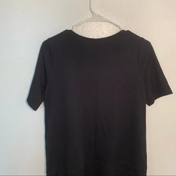 Abercrombie & Fitch Women's Size Medium Short Sleeve Ponte Shift Dress Black - Image 9