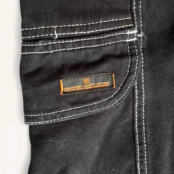BDG‎ Blaine Wide Leg Cargo Jeans Black 26 Y2K Skate Urban Outfitters - Image 2