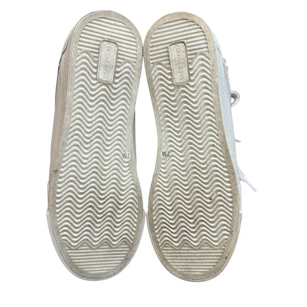 Gianni Bini Shoes Womens Size 7 White Pearl Embellished Low Top Leather Sneakers - Image 8