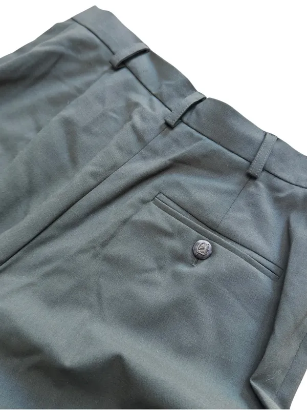 Lauren Ralph Lauren Womens 4 Olive Green Worsted Wool Wide Leg Trouser Pants EUC - Image 8