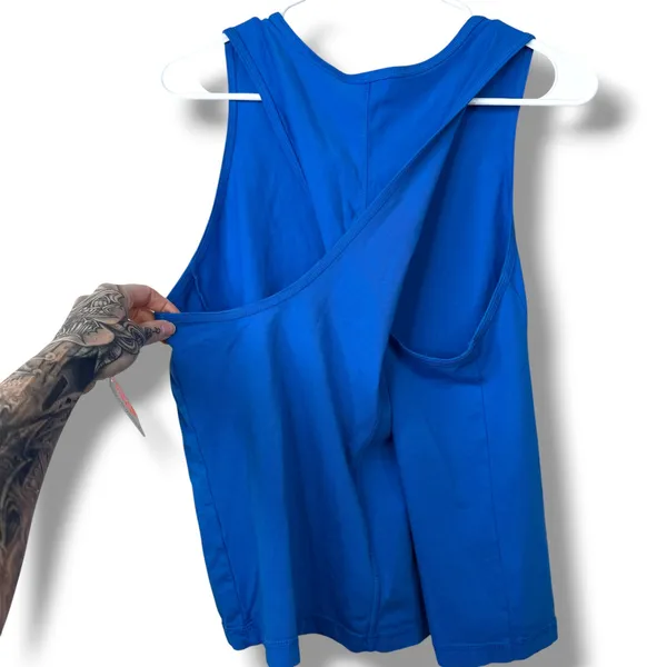NEW FP Movement Free People Light Cobalt Blue Hot Shot Sleeveless Twist Tank - Image 6