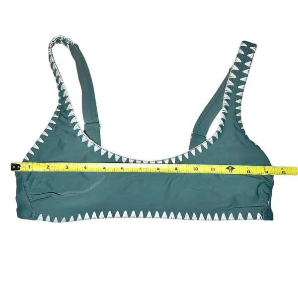 Xhilaration Crochet Contrast Trim Bikini Top Medium Y2K Coastal Beach Boho Indie Cottagecore - Image 4