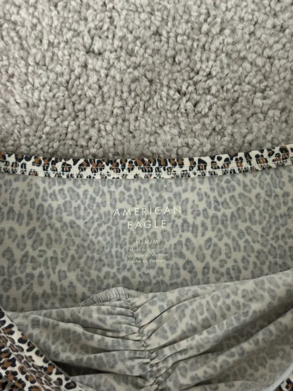 American Eagle Tube Top Leopard Print - Image 2