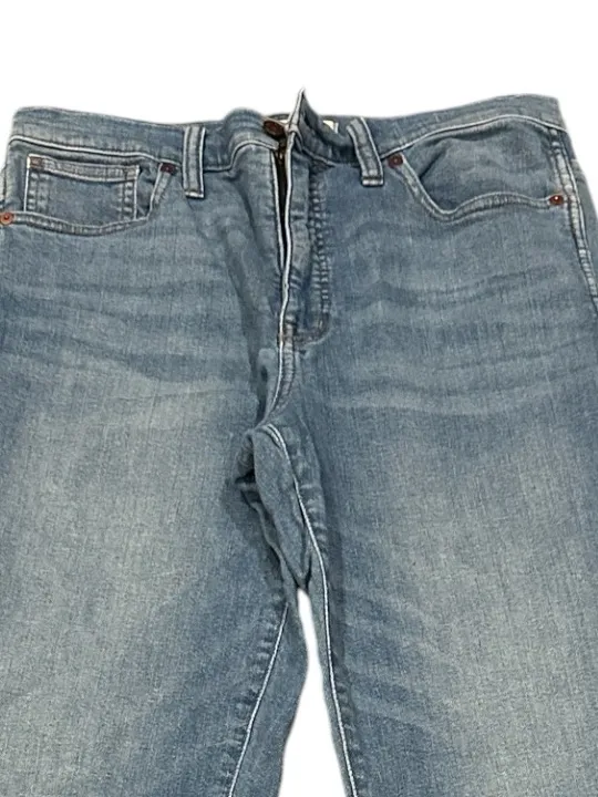 Madewell Tall Stovepipe Straight High Rise Stretchy Euclid Blue Denim Jeans 30T - Image 6