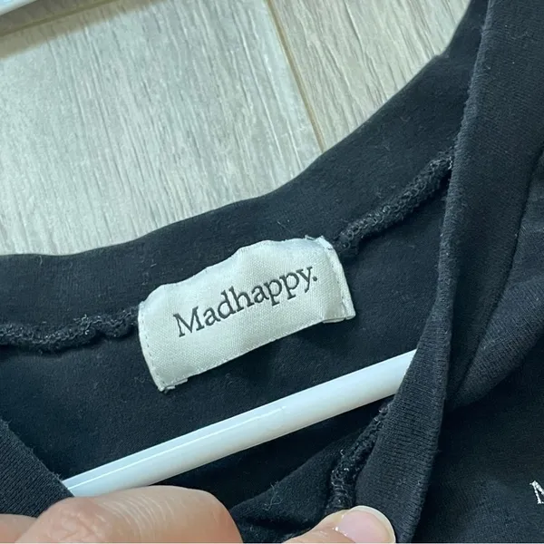 Madhappy Crop Tank Top logo womens Black (medium) basic athleisure streetwear - Image 2