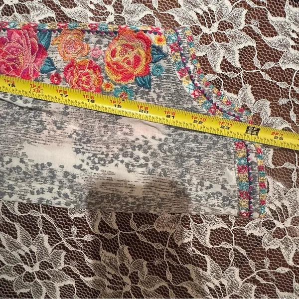 Savannah Jane Embroidered Boho Leopard Long Sleeve Blouse Size Large‎ - Image 16