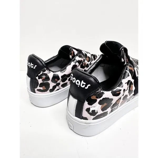 Goats Leopard Print Triple‎ Strap Sneakers Womens Size 6.5 Pink Black - Image 9