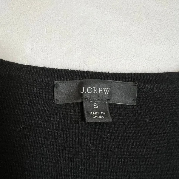 J. Crew Juliette Collarless Sweater Blazer Size S Open Front Wool Blend Preppy - Image 7