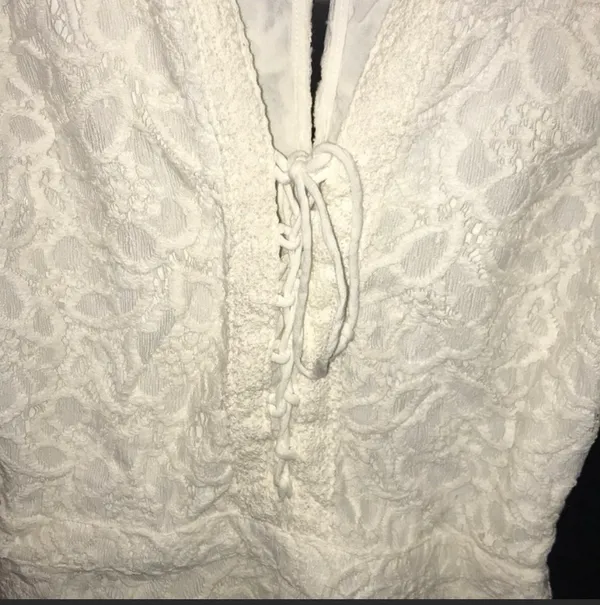 Hollister White Lace Romper - Image 3