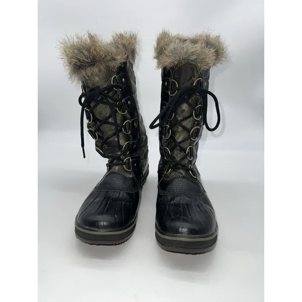 Sorel Tofino II Waterproof Insulated Faux Fur Winter Boots Camo/Black-Size 8.5 - Image 3