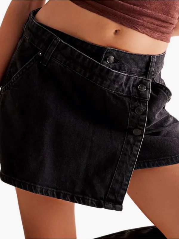 Free People We The Free Wynne Denim Skirt - Image 2