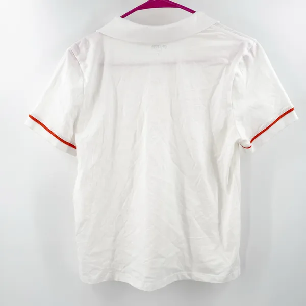 Splits59 Polo Top Womens SZ Medium Steffi White Preppy Organic Cotton Tennis UO - Image 4