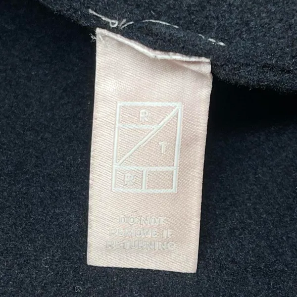 Thakoon Collective Black Wool Coat Size 8 Herringbone Design Dressy Wool EUC - Image 9