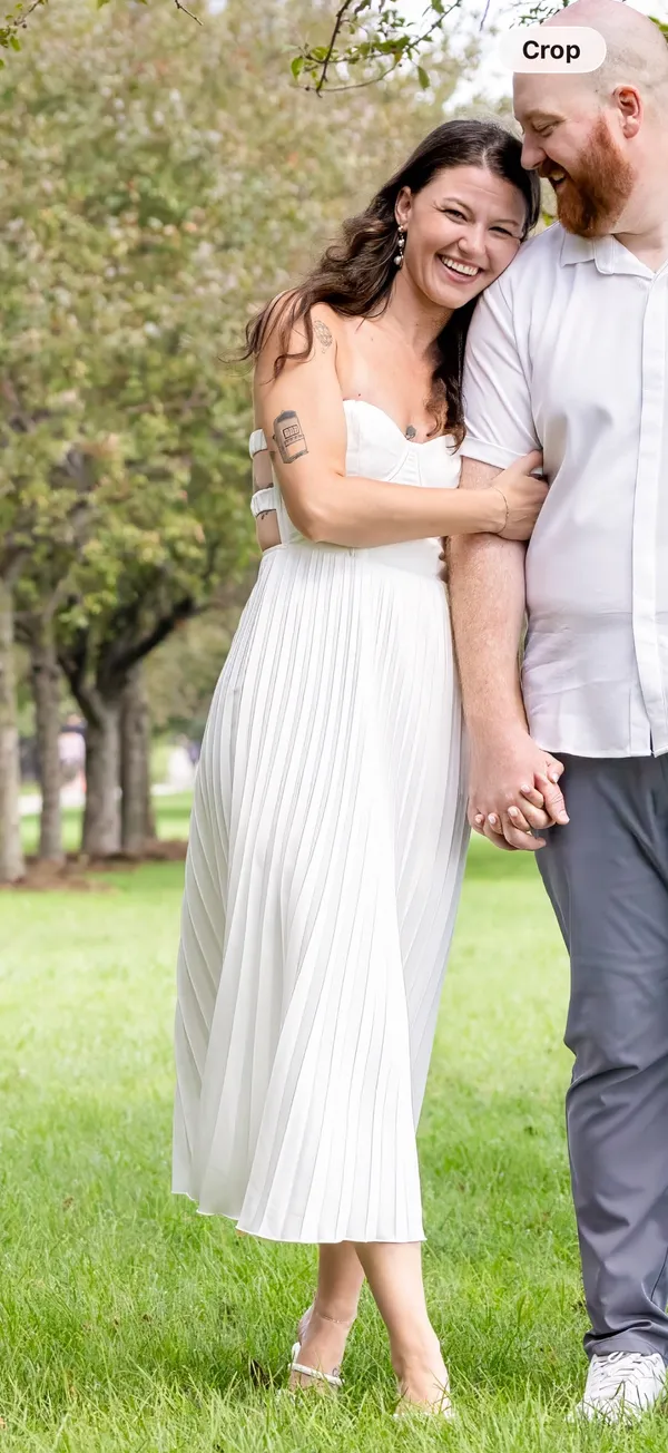 White Strapless Lulus Dress - Image 2