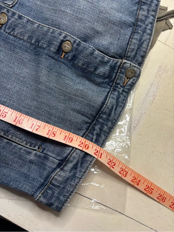 Pilcro Anthropologie Denim Military Jean Jacket Size Small Boho Layering Casual - Image 5
