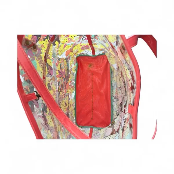 Sakroots Clear Koi Tote Shoulder Purse Coral BeachPool Bag w/Makeup Wallet‎ - Image 2
