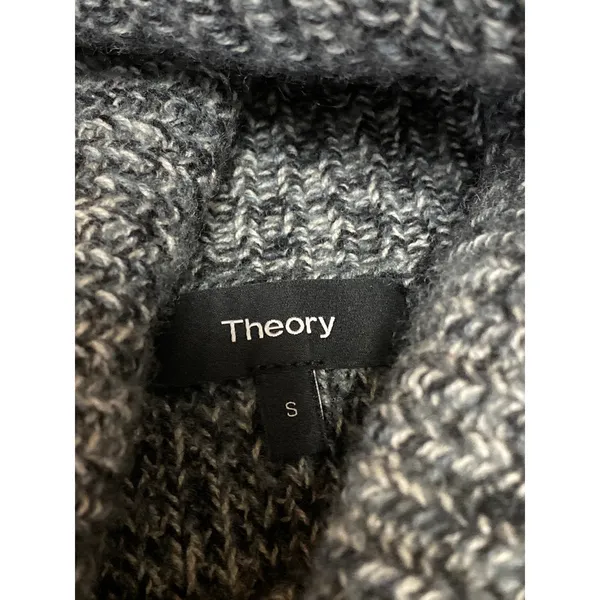 Theory 100% Cashmere Women's Gray Turtleneck Sleeveless Tank Vest Sweater Top S - Image 5