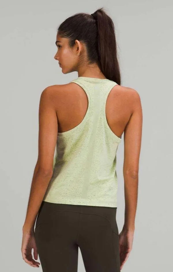 Lululemon Swiftly Tech Racerback Tank Top 2.0 *Race Length Distorted Noise Creamy Mint / Cedar Green 4 - Image 3