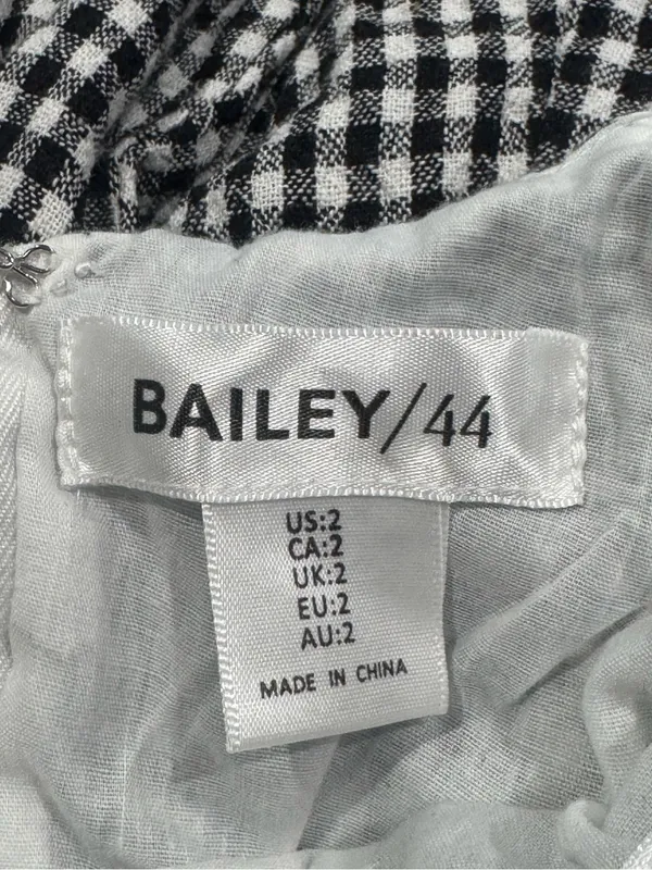 Bailey/44 Black White Gingham Print Dress Women’s 2 - Image 4
