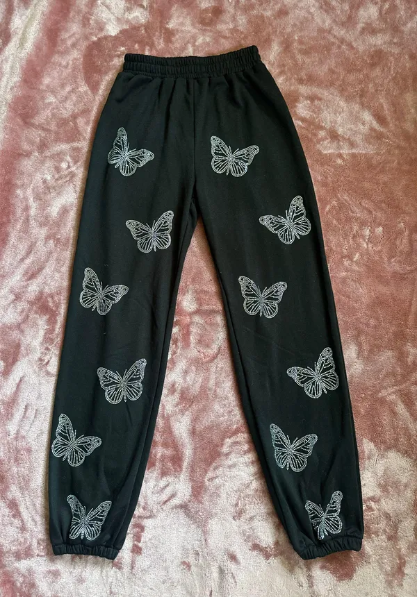 Cha Cha RHINESTONE BUTTERFLY SWEAT SET - Image 4