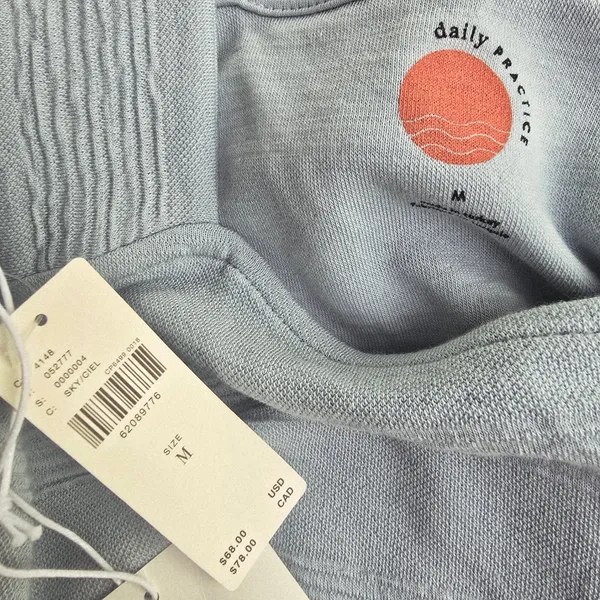 Anthropologie -1629 Daily Practice NWT Sky Blue Ribbed Square Neck Tank Top Sz M - Image 5
