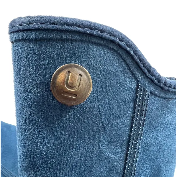Ulan Rainy Steps Womens 7 Blue Waterproof Faux Suede Mid Calf Rain Boots NWOT - Image 5