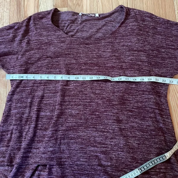 Soft Surroundings Knit Sweater Womens XL Purple Layered Minimalist Cozy - Image 5