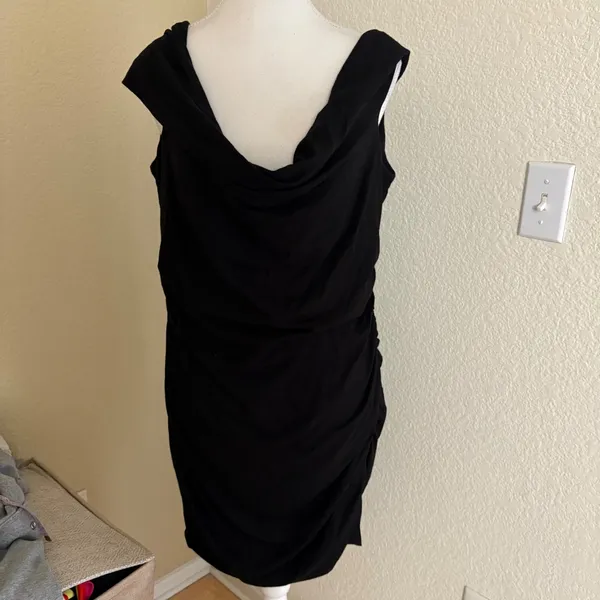 REFORMATION Raydon Knit Black Off‎ The Shoulder Dress Size XL - Image 3