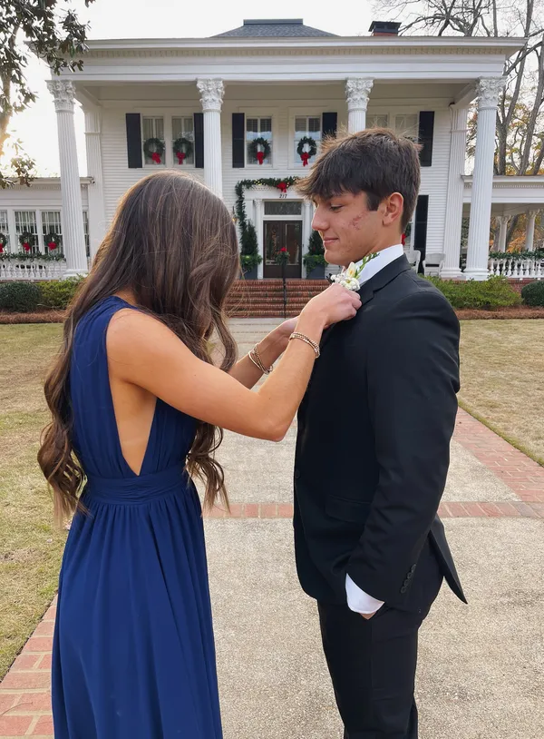 Blue Formal Lulus Dress - Image 2