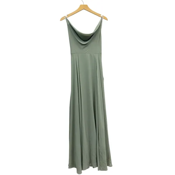 Lulus Sage Green Lace-Up Dress (Large) NWT - Image 4